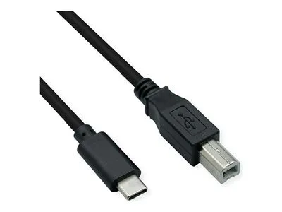 Image de ROLINE Câble USB 2.0 type C, C - B, ST/ST, noir, 4,5 m