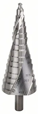 Produktbild von Stufenbohrer HSS, für Kabelverschraubungen, M10-M40, 10 mm, 125,5 mm, 16 Stufen