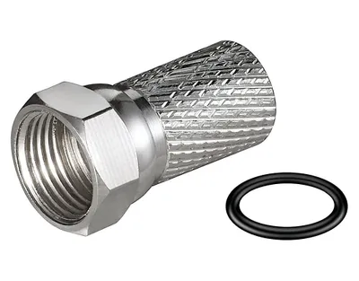 Obrázok produktu pre F-konektor 7 mm s tesniacim krúžkom