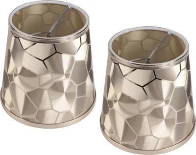Image de 2PCS Abat-jour tambour E14 PVC Décoratif moderne pour lampe de table, lampe murale et lampe de plafond