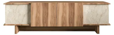 Image de Meuble TV en bois "Diana" 180 x 33 x 50 cm - Travertin
