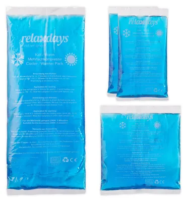 Zdjęcie produktu dla relaxdays 10039565_0 Kühlpad-Set 4er 10039565_0 blau, 1 Set