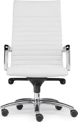 Produktbild von SITWELL STEIFENSAND Bürostuhl Homeoffice Stuhl Weiß mit Hartbodenrollen