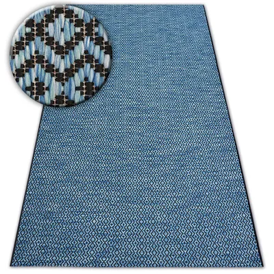 Produktbild von Teppich SISAL LOFT 21144 blau/schwarz/silber Blau 80x150 cm