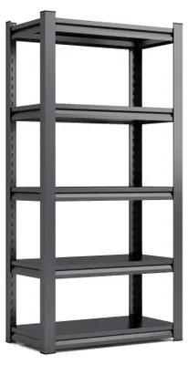 Zdjęcie produktu dla Stalowa regała - metalowa szafka regałowa - regał magazynowy - regał warsztatowy - szafka do garażu - 5 półek - nośność 650 kg