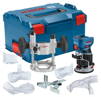 Produktbild von Akku-Kantenfräse GKF 18V-8, Taucheinheit TE 600 in L-BOXX 238
