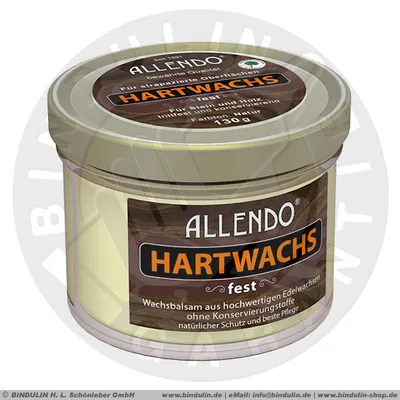 Produktbild von Allendo Hartwachs Fest im Glas Ohne Konservierungsstoffe 130g