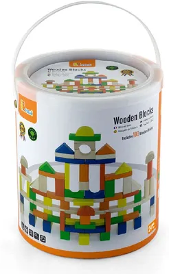Obrázok produktu pre Sada farebných blokov Viga - 100 ks.