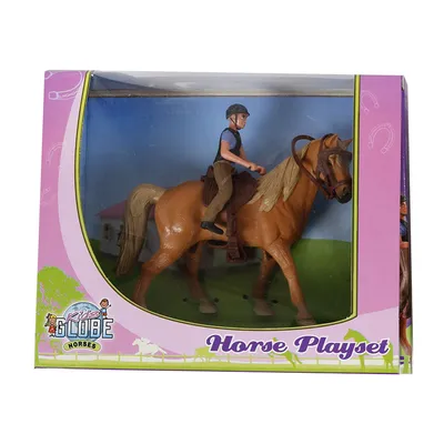 Produktbild von Kids Globe Horses Pferd mit Amazonas dunkelbraun 640078