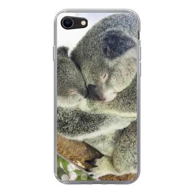 Produktbild von MuchoWow® Handyhülle Schutzhülle Hülle für iPhone SE 2022 Koalas - Knuddeln - Tiere - Jungen - Mädchen Silikon Softcase Handy Hülle - Schutzhülle