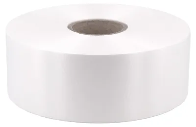 Produktbild von Geschenkband Ringelband 50mm x 100m Rolle Weiß