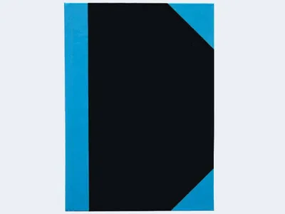 Produktbild von Kladde A6/96Bl liniert schwarz/blau