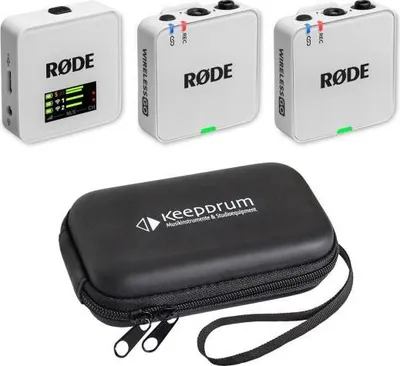 Produktbild von Rode Mikrofon-Funksystem Wireless GO Gen 3 Weiss mit Softcase