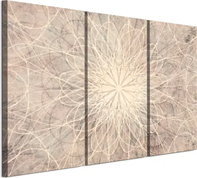 Produktbild von LUMASOUL Leinwand Bilder 90x60 cm, Leinwandbild Boho Motiv, Wandbilder Holzrahmen und Webstuhl Wohnzimmer und Schlafzimmer, 3 teilig