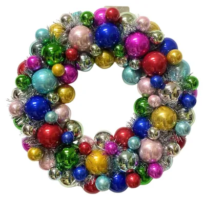 Imagen del producto de Decoración navideña - Guirnalda navideña - Adornos navideños - Poliestireno - Multicolor - 34x10 cm