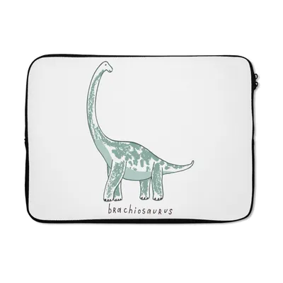 Produktbild von MuchoWow® Laptop Hülle 14 ZollKinderzimmer - Dinosaurier - Brachiosaurus - Jungen - Mädchen - Kind Laptoptasche - Laptoptasche - Stoßsicher - Schutzhaube