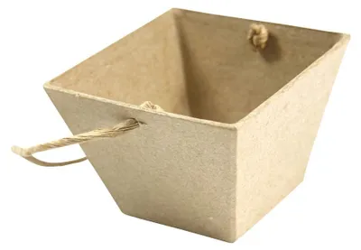 Produktbild von Eierkorb aus Pappmaché, 8 x 8 x 6 cm, braun
