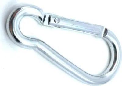 Obrázek produktu pro Karabina hliníková 5 x 50mm, stříbrná / balení 1 ks