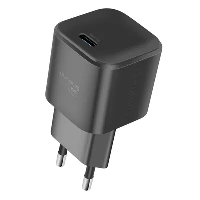 Produktbild von Swissten, GaN USB-C 35W Ultra-Schnellladegerät mit Lightning Kabel 1.2m, Schwarz