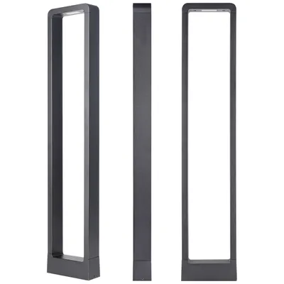 Produktbild von LED Gartenleuchte 80cm 4000K Neutralweiß 400lm 7W 120° IP54 Pollerleuchte Anthrazit