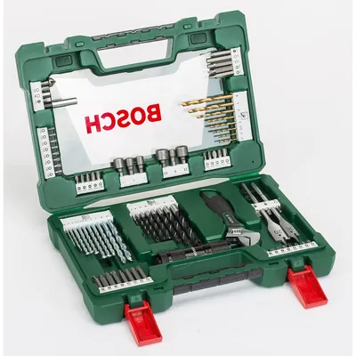 Produktbild von Bosch V-Line TiN-Bohrer- und Bit-Set, mit Taschenlampe und Gabelschlüssel