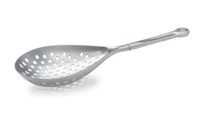 Produktbild von RUCO XL -Schaumlöffel, 2er Set, 34 cm, großer Schöpflöffel, Spinnen-Sieb mit Griff und Aufhängeloch, Seihlöffel, Küchensieb zum Kochen und Abtropfen