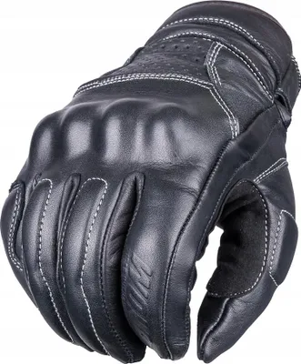Image de Gants de moto en cuir WOLF Narco Noir M