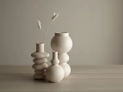 Obrázok produktu pre ASA Selection Vase, cream como Steingut 83091158 /Abverkauf nur solange Vorrat reicht
