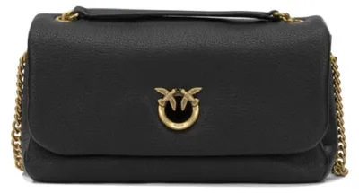 Productafbeelding van PINKO schoudertas van leer, kleur zwart, modelnummer 107022A3CXZ99Q