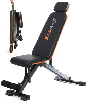 Obrázek produktu pro Lavice na vzpěrání - Skládací - Nastavitelná - Nosnost 360 kg - Na domácí posilovnu a silový trénink