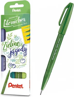 Immagine prodotto di Penna per insegne a pennello Set di 4 colori SES15C-ST4CADDKPL Pentel