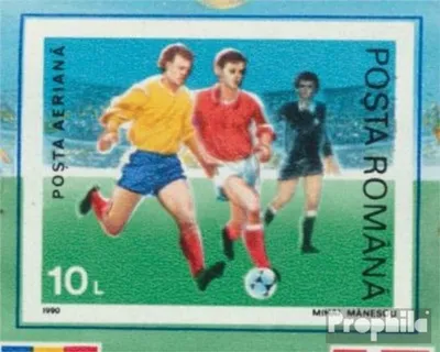 Produktbild von Briefmarken Rumänien 1990 Mi 4592 (kompl.Ausg.) postfrisch Fußball WM 90 Italien