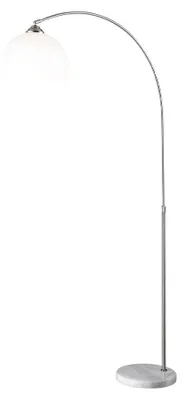 Zdjęcie produktu dla Elegancka lampa stojąca LED z marmurową podstawą