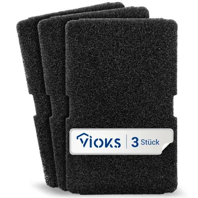 Produktbild von VIOKS Schaumfilter Set 3x Ersatz für Beko 2964840100 240x155x11mm für Trockner