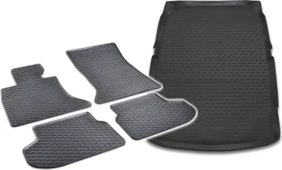 Produktbild von Gummi Kofferraumwanne + Fußmatten Set für 5er BMW F10, Bj. 3/2010-9/2016