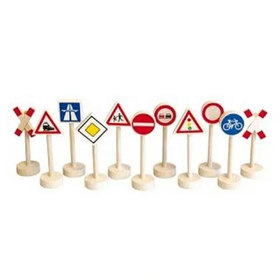Immagine prodotto di Simply for Kids Houten Verkeersborden 12 stuks