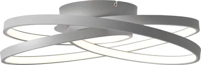Produktbild von BRILLIANT LED Deckenleuchte Labyrinth | moderne und elegante Wandleuchte | Ø 39,5 cm | Metall Acryl | Grau | IP20
