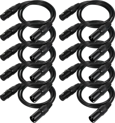 Obrázek produktu pro 1M/3,3ft signální kabel DMX512 Canon kabel/mikrofonní kabel/mikrofonní kabel XLR kabel černý