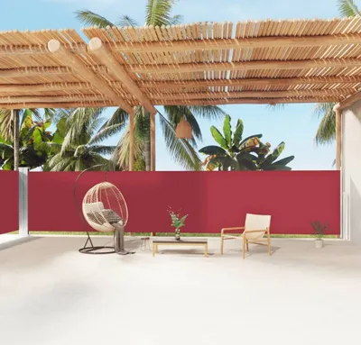 Image de The Living Store Store latéral extensible rouge 160x1200 cm