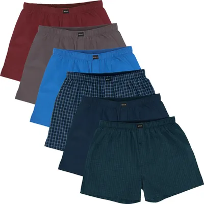 Produktbild von Gomati 6er Pack Herren Boxershorts Webboxer - Urban Mix M