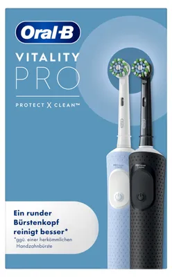 Productafbeelding van ORAL-B by Braun Zahnbürste Vitality Pro D103 Duo black/blue schwarz / blau
