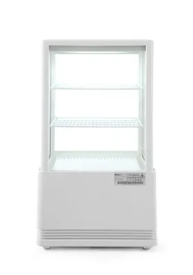 Immagine prodotto di Vetrina refrigerata da tavolo Arktic con 1 porta antiappannamento e 2 ripiani in bianco da 58 litri