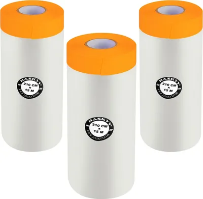 Produktbild von Abdeckfolie Malerfolie Baufolie 210 x 25m 7,5m² Abdeckband Goldband Masker Tape