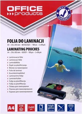 Produktbild von Famanu Laminierfolie A4 80 Mikron Glänzend - 100 Stück