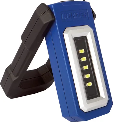 Immagine prodotto di Kunzer Lampada da lavoro SMD-LED nero/blu 200Lm orientabile a 360°, con magnete PL-050