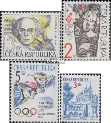 Produktbild von Briefmarken Tschechien 1994 Mi 30,31,34,35 (kompl.Ausg.) postfrisch Musik