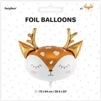 Produktbild von Reh Partyballon - Fröhliche Dekoidee! 73x64 cm