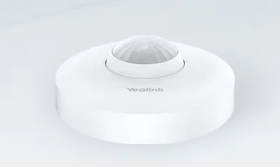 Produktbild von Yealink RaumSensor, Multifunktionaler Raumsensor, Weiß, Feuchtigkeit, Licht, Occupancy, Temperatur, 30 m, Polycarbonat (PC), Kabellos