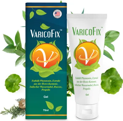 Produktbild von Varicofix - Beruhigendes Hautgel mit traditionellen botanischen Inhaltsstoffen für die Hautpflege - 75 ml