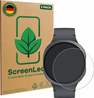 Produktbild von 2x ScreenLeaf Schutzfolie für Samsung Galaxy Watch 8 / 9 (44 mm) Displayschutz Display Schutz Folie Klar Transparent